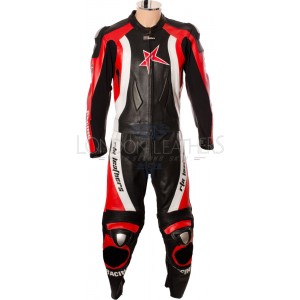 RTX Pro Evolution Red Motorcycle Leather Suit